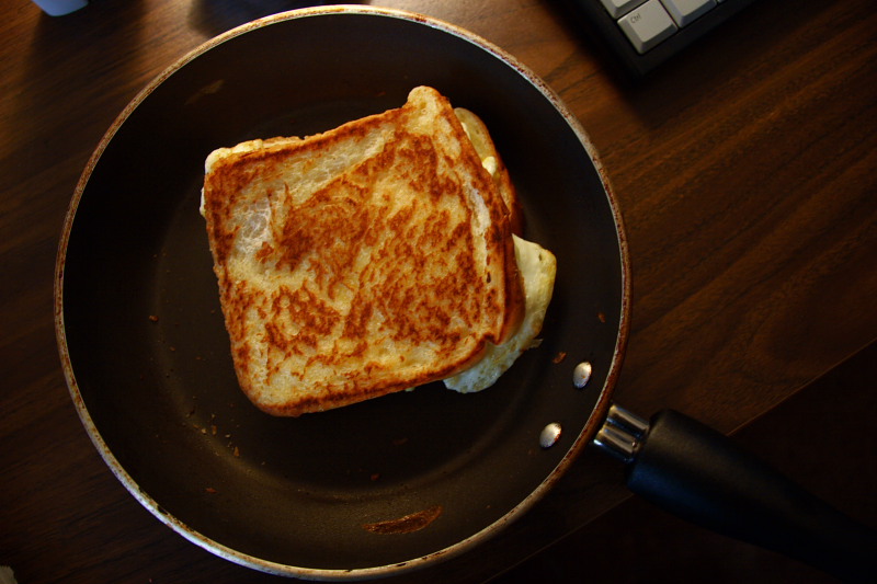 Grilled Cheese with Egg